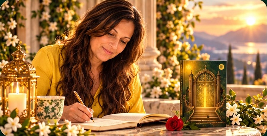 A sealed message in warm golden light